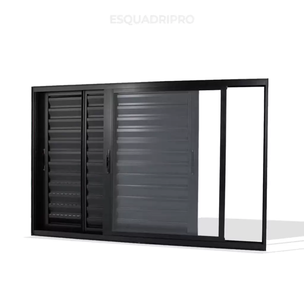 Janela Veneziana 3 Folhas Gold